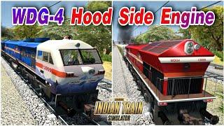 Indian Train Simulator Hood Side Engine Play  WDG-4 Hood Side Engine with Duronto Express