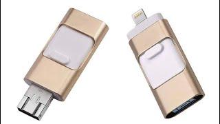 iOS Flash Drive  How to use USB drives with an iPhone  3 in 1 USB OTG Flash Drive for iPhone