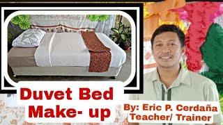 Duvet Bed Make- up for Senior High School TVL Students #TESDA STANDARD