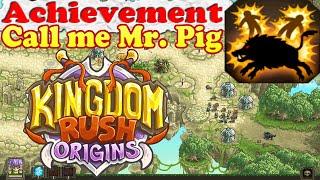 Kingdom Rush Origins - Achievement Call me Mr. Pig - Make the Razor Boars trample and kill 20 enemie