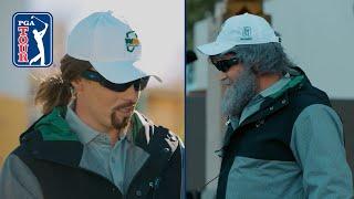 Matt Fitzpatrick and Ryan Fitzpatrick go undercover at WM Phoenix Open