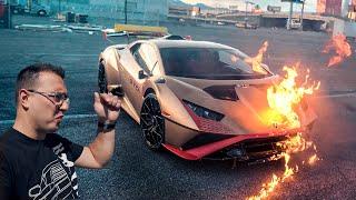 I Lit My New Lamborghini STO on Fire
