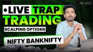 08 July Live Trading  Live Intraday Trading Today  Bank Nifty option trading live Nifty 50