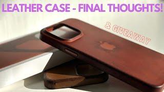 Apple Leather Case Patina Final Thoughts & Giveaway