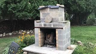 HOW TO BUILD AN OUTDOOR FIREPLACE  LOW COST CHEAP