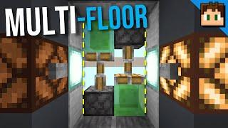 The Simple MULTI-FLOOR ELEVATOR Minecraft Bedrock 1.20