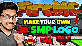 How To Create Your Own 3D Minecraft Smp Logo  SMP Logo Like Fire MC  MINECRAFT LOGO TUTORIAL