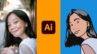 Comment faire un portrait simple avec Illustrator tuto Illustrator débutants