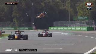 F3 Monza 2019 - Alexander Peroni Huge Crash Full-Speed Replay