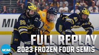 Quinnipiac vs. Michigan 2023 NCAA Mens Frozen Four semifinal  FULL REPLAY