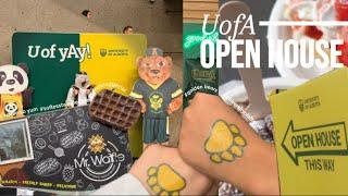 UofA Open House  vlog #3 halloween shopping what we ate campus tour