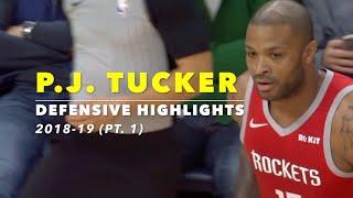 P.J. Tucker Defensive Highlights  2018-19 Part 1