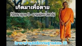 อานาปานุสสติกรรมฐานตอน 3  เกิดมาเพื่อตาย วิปัสสนาญาณ 9  พระโสดาบัน สุกขวิปัสสโก  หลวงปู่ฤาษีลิงดำ