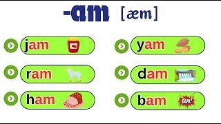 Reading for kids  -am  Practice Reading  Phonics