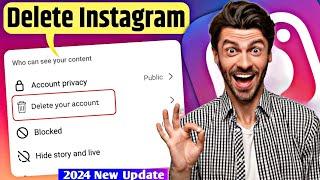 Instagram Account Delete Kaise kare Permanently  How to Delete Instagram account  insta id delete