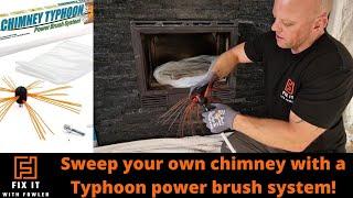 How to sweep a chimney yourself - Chimney Typhoon review #chimneysweep
