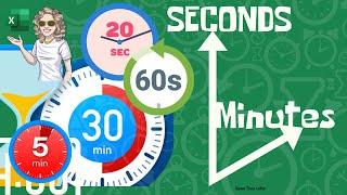 Converting Seconds To Minutes. Work With Time In Excel.