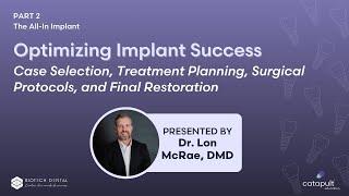 Dental Treatment Optimizing Implant Success  Jun 12 2024