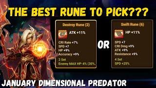 January 2023 Dimensional Predator Runes