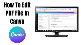 How To Edit PDF File In Canva Step By Step