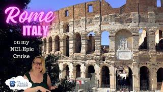 Explore ROME  with me after my NCL EPIC CRUISE  #cruisevlog #travelvlog