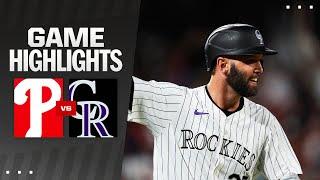 Phillies vs. Rockies Game Highlights 52424  MLB Highlights