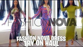 @FashionNova DRESS TRY-ON HAUL 