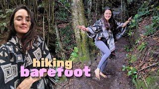 barefoot waterfall hike - muddy and magical  #barefoot