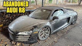 Abandoned Supercar Audi R8  First Wash in Years  Car Detailing Restoration