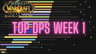 Top DPS Week 1 Blackwing Lair  Season of Discovery Phase 5