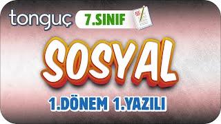 7.Sınıf Sosyal 1.Dönem 1.Yazılıya Hazırlık  #2024