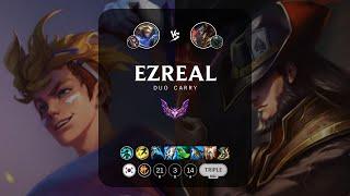 Ezreal ADC vs Twisted Fate - KR Master Patch 14.5