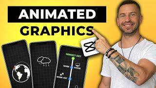 3 AMAZING Graphic Animations For Level UP Your Videos  CapCut Tutorial