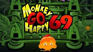 Игра Счастливая Обезьянка 69 Monkey GO Happy 69 - прохождение