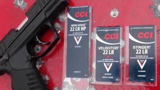 Ruger SR22 Pistol  CCI Hypervelocity Ammo Session