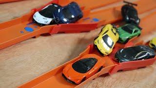 HOT WHEELS DOUBLE MERGE CRASH BATTLE RACE  JonRacer3