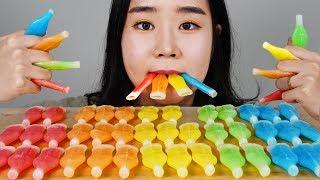 닉클립 왁스병 먹방 NIK-L-NIPS WAX BOTTLES  MUKBANG