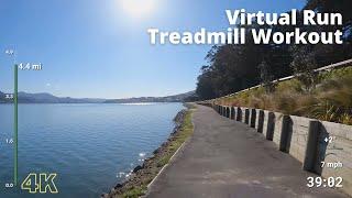 Virtual Run  Virtual Running Videos Treadmill Workout Scenery  Sunny Morning by the water