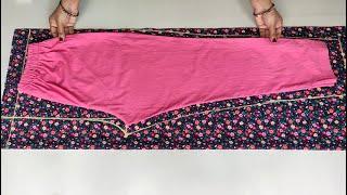 Very Easy Pant Trouser Cutting and stitching  कपड़े पर Pant रख कर Pant की Cutting and stitching