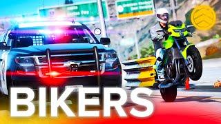 БАЙКЕР ПРОЛЕТЕЛ 112 МЧ МИМО КОПОВ  YDDY BIKERS VS COPS