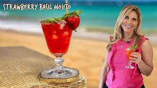 The Freshest Mojito Youll Ever Have Basil & Strawberries