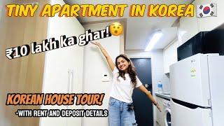 Inside Korea’s TINY APARTMENT  How Korean Houses looks like  Student in Korea living in tiny rooms