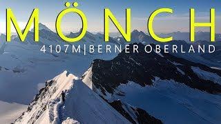 Mönch Besteigung - 4107m  Perfekter Solo 4000er mit schmalem Gipfelgrat  Berner Oberland