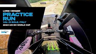 GoPro Loris Vergier Practice Run - Val Di Sole Italy - 24 UCI Downhill MTB World Cup