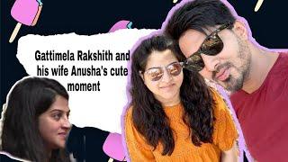 Gattimela Rakshith and his wife Anushas cute moment