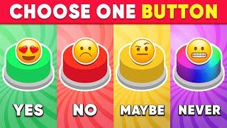Choose One Button YES or NO or MAYBE or NEVER Edition 2 🟢🟡🟣 Quiz Kingdom