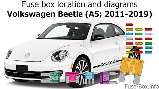 Fuse box location and diagrams Volkswagen Beetle 2011-2019