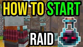 How To Start A Raid In Minecraft - Working After 1.21