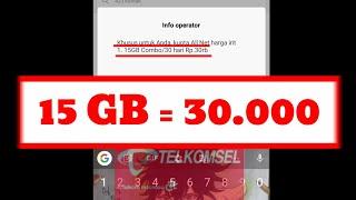 Kode Deal 15 GB Dengan Harga Murah_Telkomsel  TERBARU2020