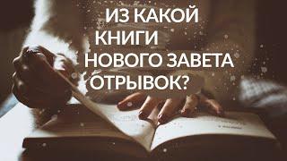 Тест Из какой книги Нового Завета отрывок?